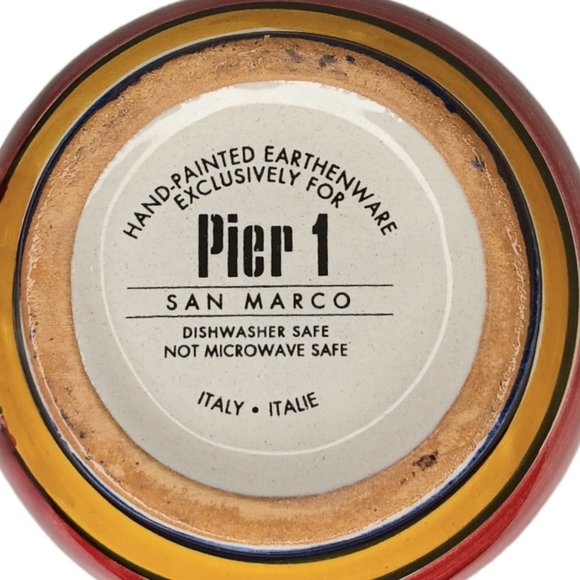 Pier One San Marco Mugs Hand Painted Set of Two - Picture 4 of 8